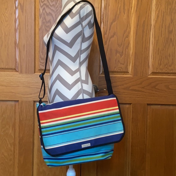 kate spade ♠️ park stripe messenger ♠️ AUTHENTIC - Picture 7 of 14